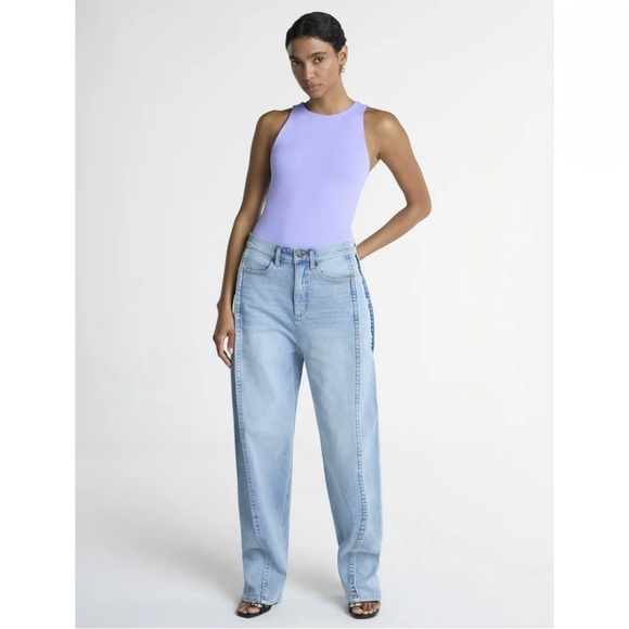 Scoop Women's Slouchy Barrel Straight High Rise Jeans Size 8 - Picture 3 of 5